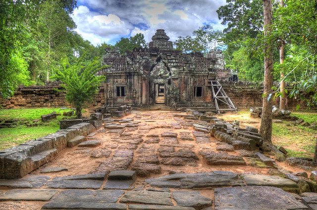 Angkor Wat Temple Doors HDR